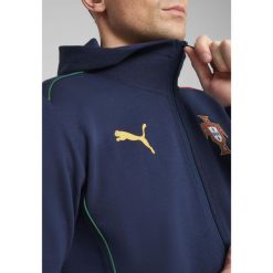 Męska rozpinana kurtka z kapturem Portugalia Casuals PUMA. Niebieskie kurtki męskie Puma, m, bez wzorów, do biegania. Za 337.50 zł.