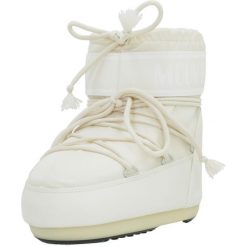 Buty Moon Boot Model Mb Icon Low Ny Kolor Biały. Białe trekkingi damskie Moon Boot, na zimę, trekkingowe. W wyprzedaży za 646.00 zł.