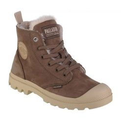 Buty Palladium Pampa Hi Zip Wl 95982-212-M brązowe. Brązowe obuwie sportowe damskie bez wzorów, z gumy. Za 708.92 zł.