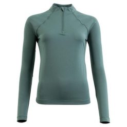Damska koszulka jeździecka z zamkiem 1/4 BR Equitation CLX. Szare t-shirty damskie BR, s, bez wzorów, z materiału, eleganckie, bez kołnierzyka. Za 265.50 zł.