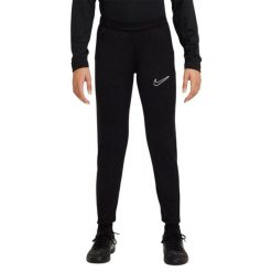 Męskie Spodnie Do Biegania Academy 23 DriFIT. Czarne spodnie sportowe męskie Nike, m, bez wzorów, z materiału, do biegania, dri-fit (nike). Za 163.99 zł.