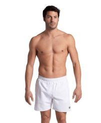 Szorty męskie spodenki kąpielowe sportowe na basen plażę Arena Boxer. Białe kąpielówki męskie Arena, m, z aplikacjami, z materiału, do biegania. Za 121.98 zł.
