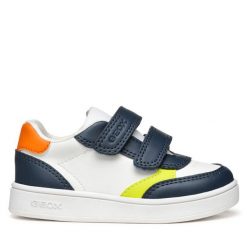 Sneakersy Geox. Niebieskie trampki i tenisówki chłopięce Geox, bez wzorów, bez zapięcia. Za 209.99 zł.