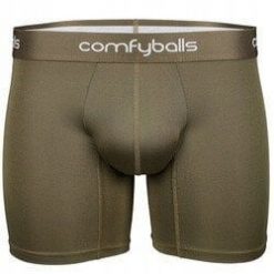 Bokserki termoaktywne Comfyballs Long Performance - olive green. Zielone bielizna termoaktywna męska NORMANN, m. Za 186.01 zł.