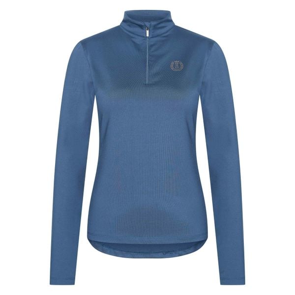 Damska koszulka do jazdy konnej Imperial Riding Amy. Niebieskie t-shirty damskie IMPERIAL RIDING, bez wzorów, bez kołnierzyka. Za 221.50 zł.