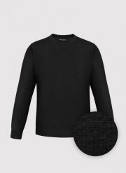 PAKO LORENTE - Czarny sweter męski v-neck. Czarne swetry przez głowę męskie Pako Lorente, na jesień, m, bez wzorów, z bawełny, bez kołnierzyka. Za 199.99 zł.