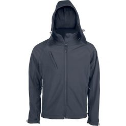 Kurtka Kariban Softshell À Capuche Amovible. Czarne kurtki męskie KARIBAN, m, bez wzorów, z elastanu, bez kaptura. Za 292.10 zł.