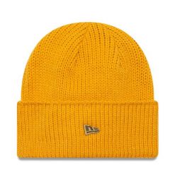 Czapka New Era. Żółte czapki i kapelusze damskie New Era, na zimę, bez wzorów. Za 139.99 zł.