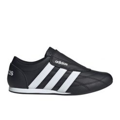 Buty adidas Tekwen W JS3871 czarne. Czarne obuwie sportowe damskie bez wzorów, z gumy. Za 332.37 zł.