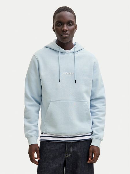 Jack & Jones Bluza Soho 12278789 Błękitny Relaxed Fit. Niebieskie bluzy męskie Jack & Jones, l, bez wzorów, z bawełny, bez kaptura. Za 179.99 zł.