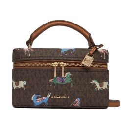 Torebka MICHAEL Michael Kors. Brązowe torebki do ręki damskie MICHAEL Michael Kors, bez wzorów, klasyczne, bez dodatków. Za 989.99 zł.