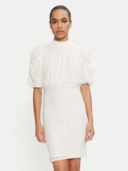 YAS Sukienka koktajlowa Elza 26035567 Écru Regular Fit. Sukienki damskie YAS, l, bez wzorów, z syntetyku, wizytowe, bez kołnierzyka, bez ramiączek. Za 369.99 zł.