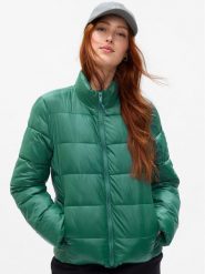 Gap Kurtka przejściowa 724309-04 Zielony Regular Fit. Zielone kurtki damskie GAP, s, bez wzorów, z syntetyku, bez kaptura. Za 229.99 zł.
