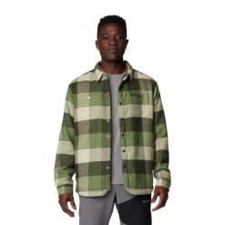 Koszula męska Columbia Windward II. Zielone koszule męskie Columbia, m, bez wzorów, sportowe, bez kołnierzyka, bez ramiączek. Za 419.99 zł.