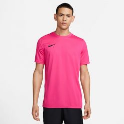 Koszulka Mężczyzna Nike Drifit Park 7 róża. Czarne koszulki sportowe męskie Nike, l, bez wzorów, z materiału, bez kołnierzyka, bez ramiączek, do piłki nożnej, dri-fit (nike). Za 113.25 zł.