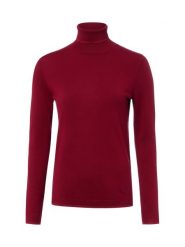 Liu Jo Collection bluzka z golfem Kobiety wiskoza czerwony, M. Czerwone bluzki damskie Liu Jo Collection, m, bez wzorów, z wiskozy, bez kołnierzyka, bez ramiączek. Za 429.95 zł.