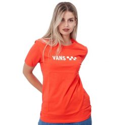 Koszulki Vans Model Brand Striper Bf Kolor Pomarańczowy. Brązowe koszulki sportowe damskie Vans, bez wzorów, z tkaniny, bez kołnierzyka, bez ramiączek. Za 181.85 zł.