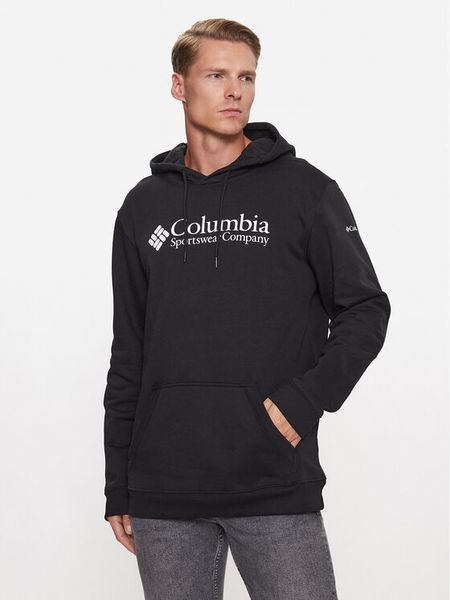 Columbia Bluza CSC Basic Logo™ II Hoodie 1681664 Czarny Regular Fit. Czarne bluzy męskie Columbia, m, bez wzorów, z bawełny, bez kaptura. Za 239.99 zł.