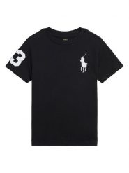 Polo Ralph Lauren T-Shirt 322832907055 Czarny Regular Fit. Czarne t-shirty dla chłopców Polo Ralph Lauren, bez wzorów, z bawełny, bez ramiączek. Za 249.99 zł.