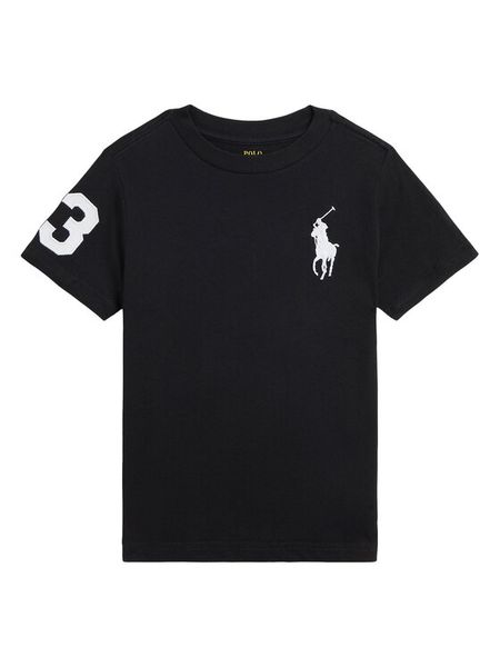 Polo Ralph Lauren T-Shirt 322832907055 Czarny Regular Fit. Czarne t-shirty dla chłopców Polo Ralph Lauren, bez wzorów, z bawełny, bez ramiączek. Za 249.99 zł.