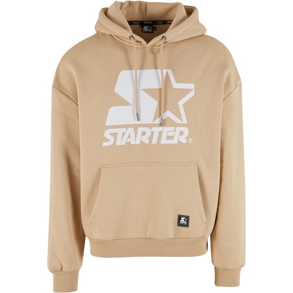 Oversizowa bluza z kapturem Starter. Brązowe bluzy męskie Starter, m, bez wzorów, z materiału, z kapturem. Za 243.55 zł.