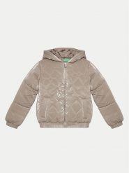 United Colors Of Benetton Kurtka zimowa 27WYCN05A Beżowy Regular Fit. Brązowe buty zimowe dziewczęce United Colors Of Benetton, na zimę, bez wzorów, z syntetyku, bez kaptura. Za 149.99 zł.
