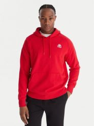 Kappa Bluza Authentic 321W7GW Czerwony Regular Fit. Czerwone bluzy męskie Kappa, m, bez wzorów, z bawełny, bez kaptura. Za 349.99 zł.