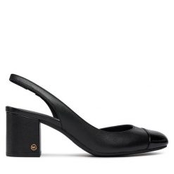 Czółenka MICHAEL Michael Kors. Czarne czółenka damskie MICHAEL Michael Kors, bez wzorów, bez obcasa, bez zapięcia. Za 449.99 zł.
