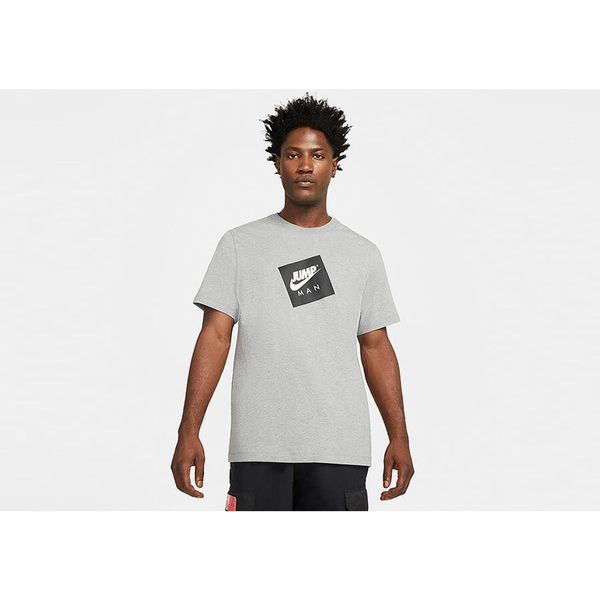 Koszulka męska nike air jordan jumpman box crew tee carbon heather. Szare koszulki sportowe męskie Jordan, m, bez wzorów, bez kołnierzyka, bez ramiączek, do koszykówki. Za 149.00 zł.