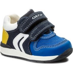 Sneakersy GEOX - B Rishon B. A B640RA 02210 C4226 M Navy/Royal. Niebieskie półbuty chłopięce Geox, bez wzorów, z materiału, bez zapięcia. W wyprzedaży za 139.00 zł.