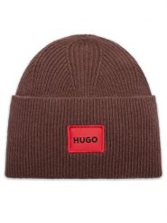 Hugo Czapka Xaff 50496011 Brązowy. Brązowe rękawiczki męskie Hugo, na zimę, bez wzorów, z materiału. Za 269.99 zł.