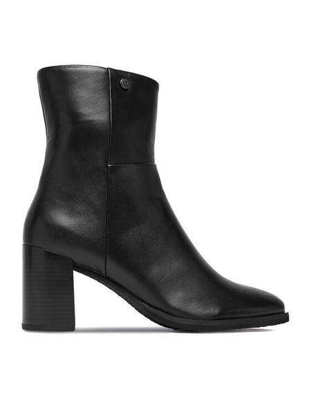 Beverly Hills Polo Club Botki CEO-WI40-MABEL-01 Czarny. Czarne botki damskie Beverly Hills Polo Club, ze skóry, bez obcasa, na słupku, bez zapięcia. Za 459.99 zł.