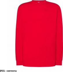 JHK TSRA170LS - T-shirt męski z długimi rękawami - czerwony 2XL. Czerwone t-shirty męskie JHK, m, bez wzorów, bez kołnierzyka. Za 24.63 zł.