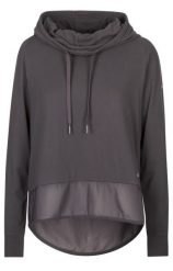 2058 Trespass Immy - Damska bluza z kapturem ciemnoszara. Szare bluzy damskie 2117 OF SWEDEN, l, bez wzorów, z elastanu, z kapturem. Za 225.99 zł.