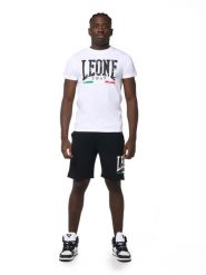 Zestaw męski T-shirt + szorty bermudy z logo Vintage. Czarne t-shirty męskie LEONE 1947 APPAREL, na lato, m, bez wzorów, z bawełny, vintage, bez kołnierzyka. Za 294.70 zł.