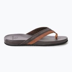 Japonki męskie Rip Curl Soft Top. Brązowe klapki męskie RIPCURL. Za 129.99 zł.