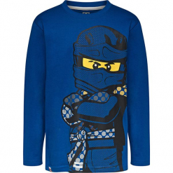 Koszulka w kolorze niebieskim. Zielone t-shirty dla chłopców marki Lego Wear Fashion, z bawełny, z długim rękawem. W wyprzedaży za 35.95 zł.