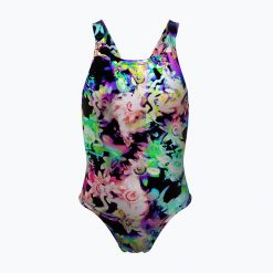 Strój pływacki jednoczęściowy dziecięcy Nike Hydrastrong Multi Print Fastback. Stroje kąpielowe dla dziewczynek Nike, bez wzorów. Za 149.99 zł.
