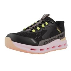 Buty SKECHERS GLIDE STEP VISTA LANE Czarny. Czarne obuwie sportowe damskie Skechers, bez wzorów, z materiału, na fitness i siłownię. Za 263.00 zł.