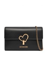 LOVE MOSCHINO Torebka JC4327PP0NKU0000 Czarny. Czarne torebki do ręki damskie Love Moschino, bez wzorów, ze skóry, wizytowe, bez dodatków. Za 619.99 zł.