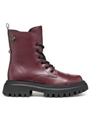 Geox Kozaki J Maquinnens Girl J46M6B 000CN C7357 S Bordowy. Czerwone buty zimowe dziewczęce Geox, bez wzorów, ze skóry, bez zapięcia. Za 449.99 zł.