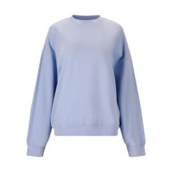 Bluza damska Athlecia Cabell. Niebieskie bluzy damskie Athlecia, bez wzorów, bez kaptura, na fitness i siłownię. Za 191.00 zł.