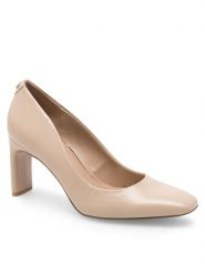 Nine West Czółenka 905901 Beżowy. Brązowe czółenka damskie Nine West, bez wzorów, z syntetyku, bez obcasa, bez zapięcia. Za 131.99 zł.