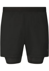 Szorty Virtus Dylan V2. Czarne krótkie spodenki sportowe męskie VIRTUS, l, bez wzorów, z materiału, trekkingowe. Za 228.50 zł.