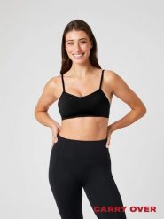 Bjorn_borg STUDIO SOFT PADDED BRA — usztywniany biustonosz z recyklowanego. Czarne biustonosze Björn Borg, bez wzorów, z poliamidu. Za 268.00 zł.