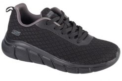 Buty sportowe Sneakersy damskie, Bobs Sport B Flex - Quick Pivot. Czarne obuwie sportowe damskie Skechers, bez wzorów, z materiału, trekkingowe. Za 199.99 zł.