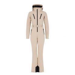 Damski kombinezon narciarski Protest Saga. Brązowe spodnie snowboardowe damskie Protest, na zimę, bez wzorów, sportowe, narciarskie. Za 1,276.50 zł.