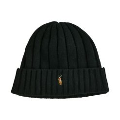 Second life - Czapka męska Polo Ralph Lauren - Jak nowy. Czarne czapki i kapelusze męskie Ralph Lauren, bez wzorów, eleganckie. Za 212.96 zł.