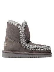 Mou Śniegowce Eskimo 18 FW101001A Szary. Szare śniegowce i trapery damskie Mou, ze skóry. Za 979.99 zł.