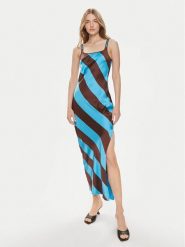 Samsøe Samsøe Sukienka codzienna Sunna F23100173 Kolorowy Slim Fit. Sukienki damskie Samsøe & Samsøe, na co dzień, m, bez wzorów, z syntetyku, bez kołnierzyka, bez ramiączek, proste. Za 549.99 zł.